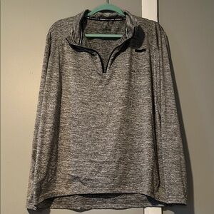 Men's Gray Quarter-Zip Shirt